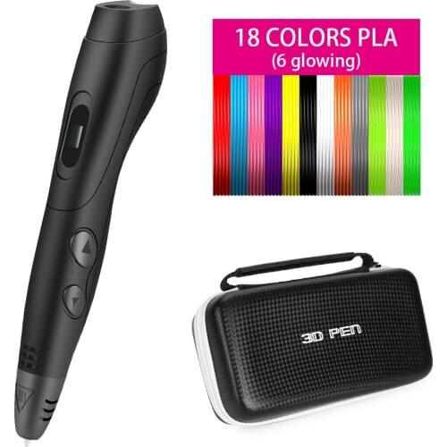 1plus 3D printing pen 24 colors, professional printing pen, 6-level speed, adjustable temperature