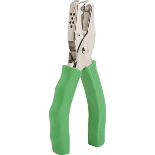 Single Hole Puncher Hand-Held 6mm Circular Steel Punching Tool for Paper Ticket Card Hardware Tools