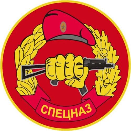 S50947# 10/13/15/17CM Personality PVC Decal Spetsnaz takes Waterproof Car Sticker on Motorcycle Laptop Decorative Accessories
