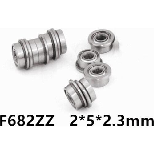 [SF682ZZ-P2] 10pcs stainless steel flange bushing 440C 420C ABEC-5 high level micro bearing SF682zz SF682-zz SF682 2*5*2.3mm