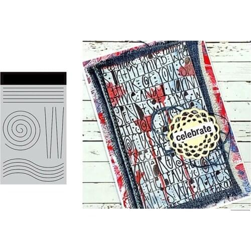 Medium Stencil Ournal Lines2021 New DIY Metal Cutting Stencil Diary Scrapbooking Easter Craft Engraving Making Stencil