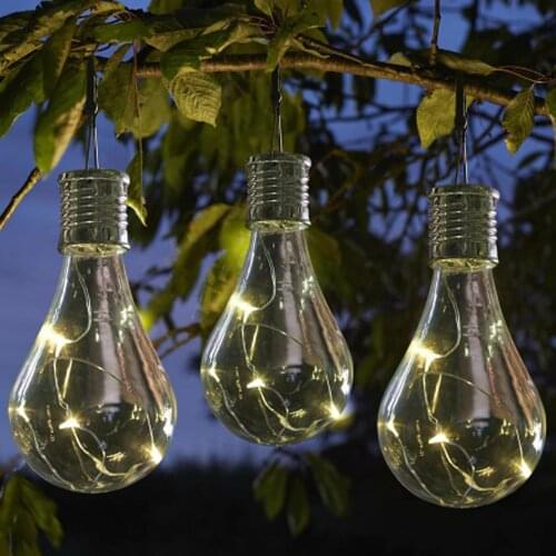 Waterproof Solar Power Decorative Light String With Led Globe Bulbs Fairy Night Lights Garland Garden Outdoor Decoration Lamp
