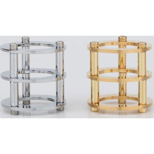 2PCS Vacuum Tube Guard Protector Cover for 12AX7 12AT7 ECC83 6922 5687 HIFI Vintage Audio AMP DIY Gold&Chrome Plated 1PC