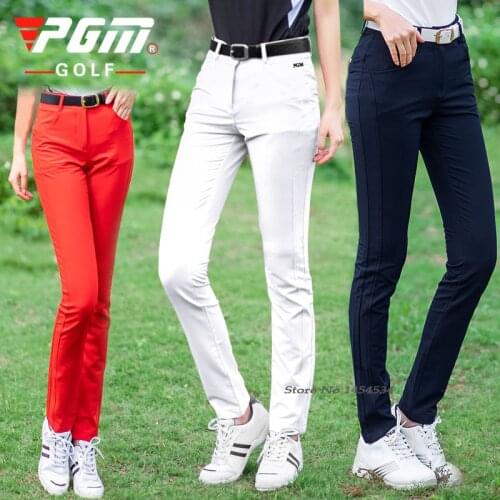 2020 Women Slim Sportswear Thin Pants Long Clothes Summer Apparel Lady Golf Trousers Tennis Ball Uniforms Pants PGM Red White