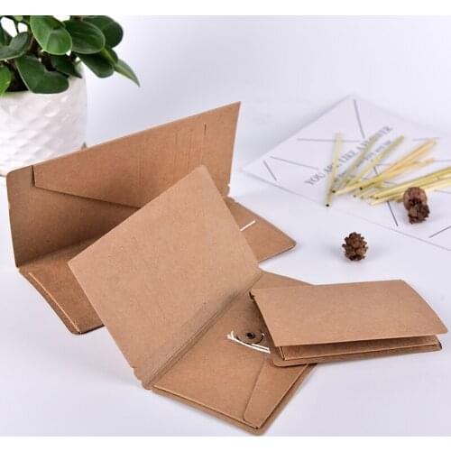1PC Filler Papers Travelers Notebook Kraft Paper Business Card Holder File Folder
