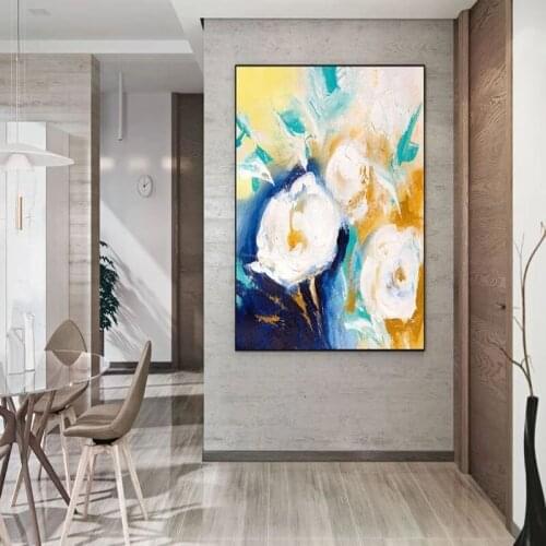 100% Hand Painted Abstract Oil Painting Hand Made Colorful Large Size Canvas Wall Pictures For Living Room Home Decor
