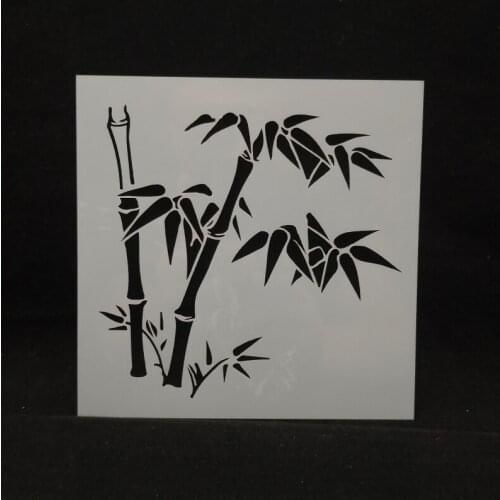 13*13 Bamboo Layering Stencils Drawing Color Spraying Stencil for Diy scrapbook/photo album coloring,painting stencil,home decor