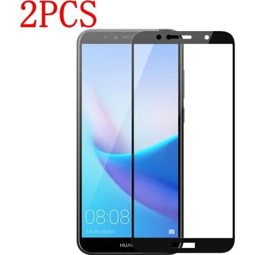 2PCS Full Cover Tempered Glass For Huawei Y6 2018 Screen Protector protective film For Huawei Y6 2018 ATU-L21 glass