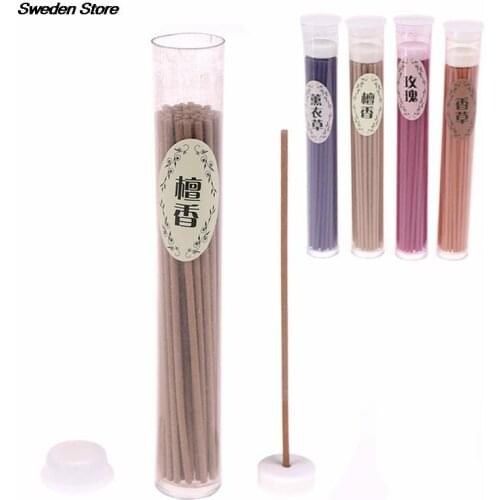 50Pcs/box Fresh Air Natural Aroma Indoor Spices Sticks Incense Aromatherapy Fragrance Spices Sandalwood Random