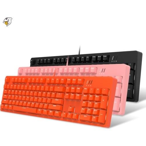 Ajazz Douyu DKM150 Ergonomic Backlit USB Wired Mechanical Keyboard Detacheable Panel Antighost Keys Black,Blue,Brown,Red Axis