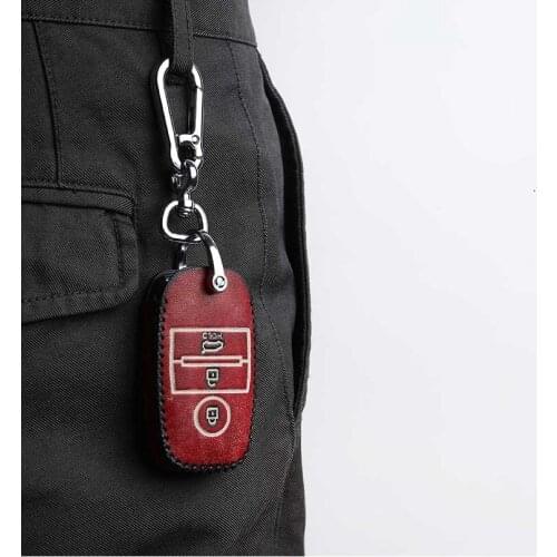 Car Genuine Leather Key Case Cover Holder For KIA Ceed Sorento Cerato Carens K2 K3 K4 K5 Optima Sportage KX3 RIO 4 Accessories