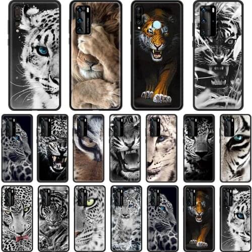 Phone Case for Huawei P30 P40 P20 Lite 30 Pro P Smart 2019 Z P Smart S 2020 2021 Silicone Coque Tiger Leopard Print Panther