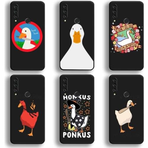 Untitled Goose Game Interesting Duck Game Phone Case Huawei Y6P Y8S Y8P Y5II Y5 Y6 2019 P Smart Prime Pro