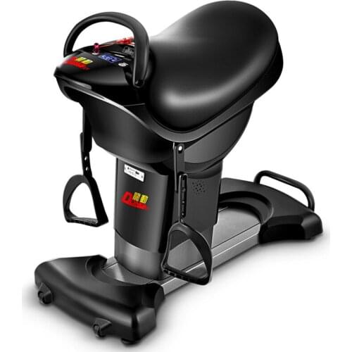 Black Coffee Cushion 300W Electric Horse Riding Machine