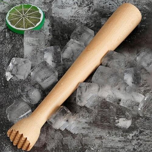 Wood Juicer Cocktail Crushed Ice Stick Manual Lemon Fruit Squeezer Stirring Rod Kitchen Gadget For Kitchen Convenience