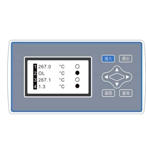 Multi-channel Pressure Display Instrument DC12V Aluminum Alloy Shell LCD Screen