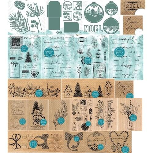 French Transparent cutting die Clear Stamp for DIY scrapbooking/Card Making C590