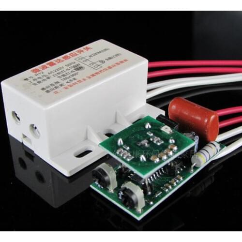 Hot Sale High Quality 220V Infrared Module Sensing Microwave Radar Body Motion sensor Switch Delay Distance Is Adjustable