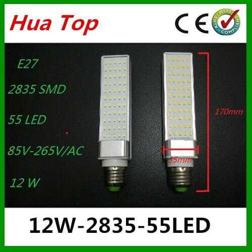 Hot sle Lampada 5*12W LED Corn Light E27 Bulb Lamp 2835 SMD 55 leds 85-265V/AC indoor lamps LED Bombillas badroom licht for home