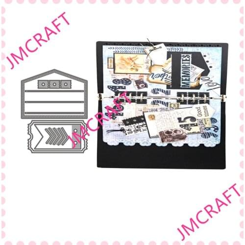 JMCRAFT 2021 Notebook Book Page Decoration #5 Metal Cutting Dies DIY Scrapbook Handmade Paper Craft Metal Steel Template Dies