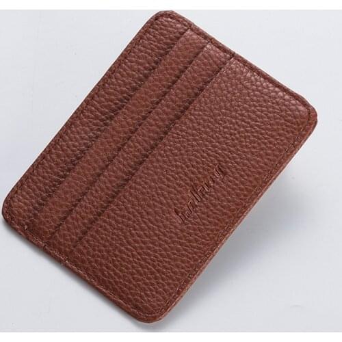 New Slim RFID Blocking Leather Wallet Credit ID Card Holder Purse Money Case for Men Women 2020 Fashion Bag