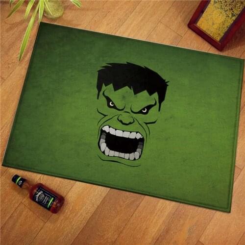 60x40cm Marvel The Avenger Print Modern Home Doormat Insole Kitchen Carpet Indoor Outdoor Welcome Bathroom Anti-slip Floor Mats