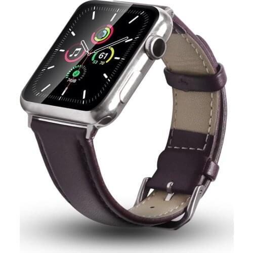 Leather bracelet for Apple Watch Band 42mm 38mm 44mm 40mm Soft Wristband for iwatch series SE 6 5 4 3 2 1 Watchband