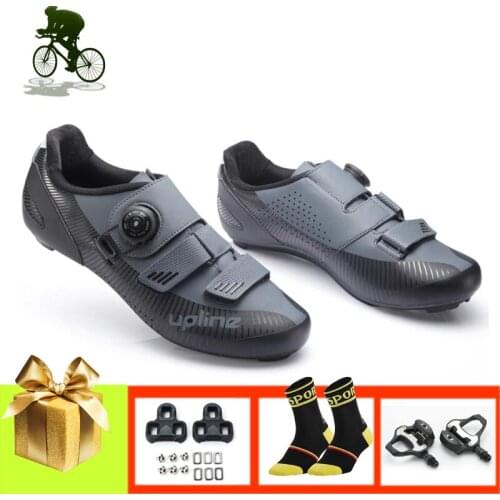 Road bike shoes add pedals breathable self-locking sapatilha ciclismo Racing Shoes ultra-light Athletic riding bicycle sneaker