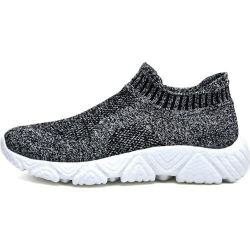 Mens Shoes Mesh Breathable Summer Sports Slip-on Comfortable Popcorn Bottom Non-slip Mens Fashion Sneakers Zapatillas Hombre