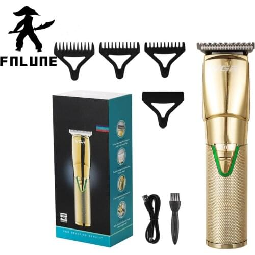 FnLune Ceramic Blade Electric Hair Clipper Men Barber Trimmer Rechargeable Hair Cutting Machine for Men Low Noise Adult Hair Cut