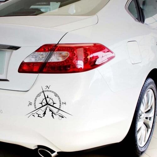 NEW 137cm94cm NSWE Fashion Mountains Compass Rose Decal Nautical Compass Navigate Car Sticker respectable