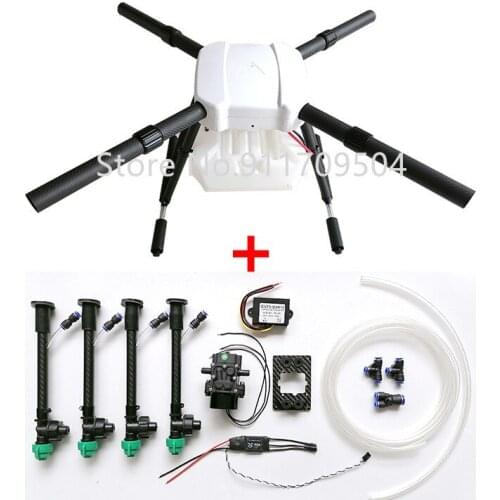 Agricultural spraying drone 4 axis 10 kg plant protection rack drug-carrying model airplane electric drone spraying drugs plane