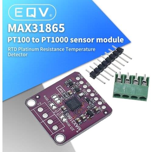 SPI 3.3V/5V MAX31865 PT100/PT1000 RTD-to-Digital Converter Temperature Thermocouple Sensor Amplifier Board Module
