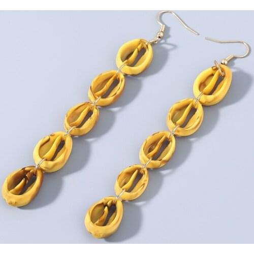 Trend Womens Hanging Earrings Goth Shell Decorations Woman Accessories Rave Party Women Earring Piercing Jewelry Pendant