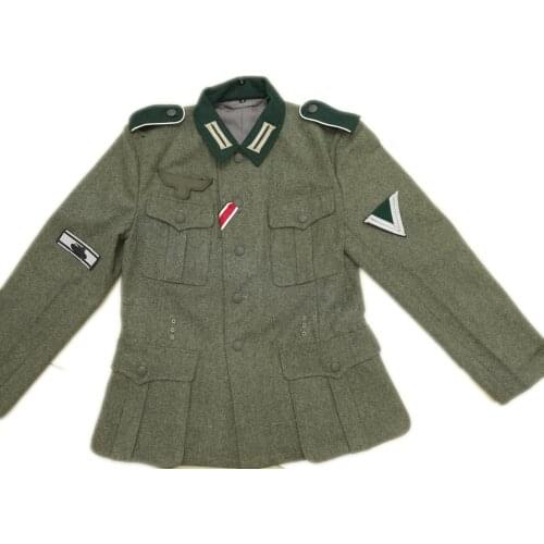 WWII WW2 GERMAN M36 OFFICER WOOL FIELD UNIFORM PRIVATE FIRST CLASS TUNIC Military War Reenactments
