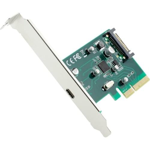 USB 3.1 USB3.1 Type C Type-C USB-C to PCI-E PCI Express 4X Adapter Converter Card 10Gbps w/ Low Profile Bracket Speed 10Gbps