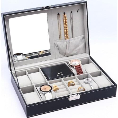 VoltaBox 2021 New Jewelry Storage Box Gift High Grade Finishing Necklace Watch Necklace Earring Ring Display Box Jewelry Box