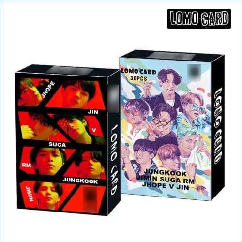 South Korean Groups Kpop Bangtan Boys New Album BUTTER Lomo Small Card Set All Styles Collective Blessing Favorites Photocard