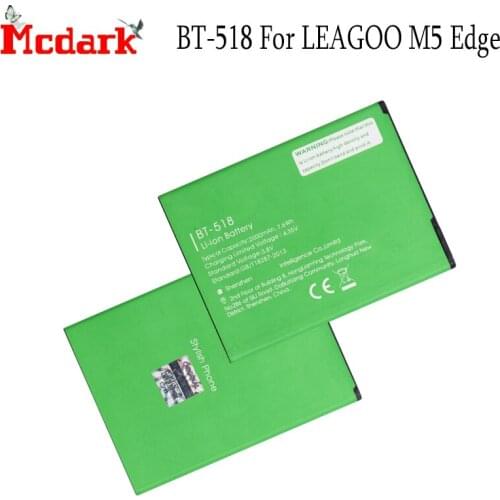 For LEAGOO M5 Edge BT-518 Battery Batterie Accu 2000mAh Replacement High Quality Back Up Bateria For LEAGOO M5 Edge Smart Phone