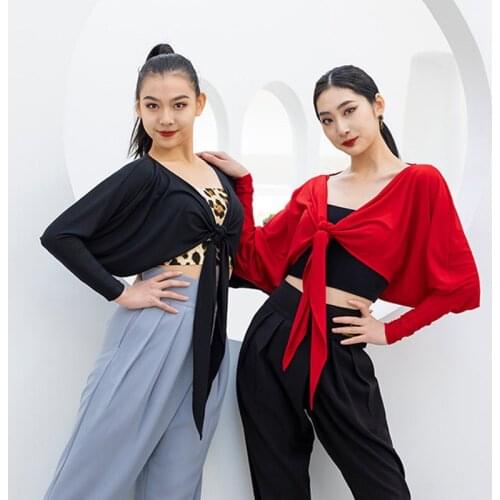 New Latin Dance Clothes Women Practice Clothing Latin Competition Tops Rumba Coat Samba Tango Cha Cha Samba Dance Tops DWY5275