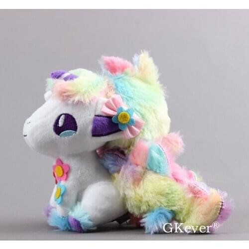 18 cm Unicorn Rainbow Horse Easter Plush Doll Cute Horse Stuffed Animals Toys Baby Kids Christmas Birthday Gift Baby Kids Gift