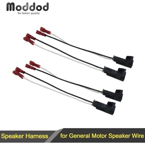 For GM Cars Speaker Wire Harness Connects Aftermarket to OEM Adapter Cable 2 Pairs