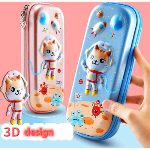 3D cartoon animal pencil case school stationery box large capacity cute Pencil cases for children kawaii pencase student pen box