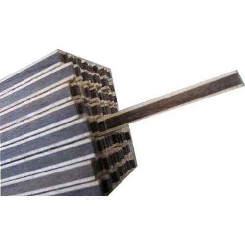 40STRIP LUTHIER FIGURED BINDING XL-11,Measures 6mm x1.5mm thick and 642mm long