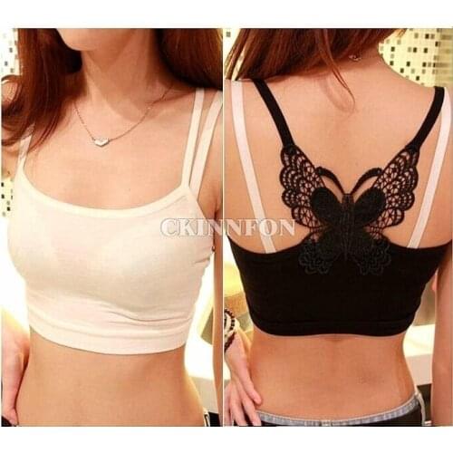 500Pcs/Lot Women Yoga Top Sports Bra Underwear Butterfly Back Quick Dry Fitness Gym Running Sport Yoga Bra Vest Top Underwear