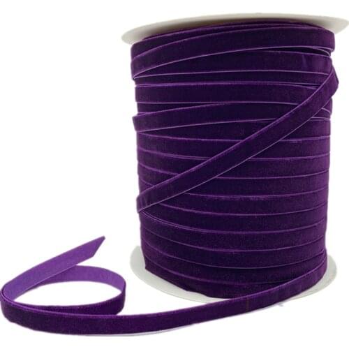 6/10/15/20/25/38mm Purple Velvet Ribbon Handmade Wedding Party Decoration Ribbon For Gift Wrapping DIY Hair Bow Sewing Fabric