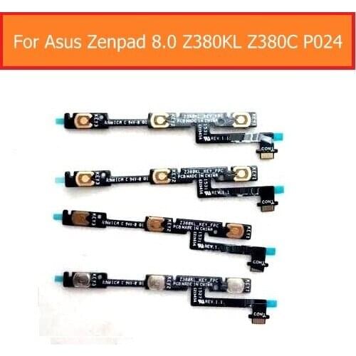 A+ Quality Switch on/off power flex cable For Asus Zenpad Z380KL Z380C P024 side volume up/low flex cable silent control button
