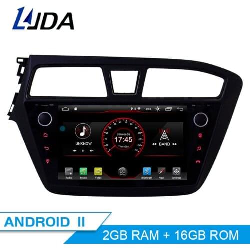 LJDA Android 10.0 Car DVD Player For HYUNDAI i20 2015 2016 2017 Multimedia GPS Navigation 2 Din Car Radio Stereo WIFI Autoaudio