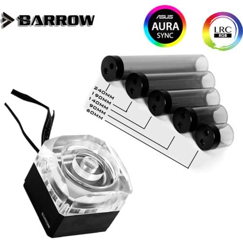 Barrow 17W DDC Pump Combo Unit PWM PUMP + Matte Black Reservoir Type LRC2.0 5V Mobo AURA SPB17-V2