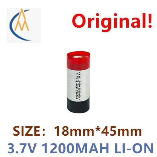 Cylindrical soft wrapped polymer lithium battery 3A discharge 18450 3.7V 1200mAh 18500 aircraft model power toy